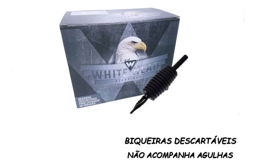 Biqueira Descartável Tattoo Cx 20un -traço-rl11 - White Head 1