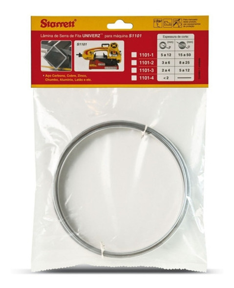 Kit C/ 5 Serra Fita Corte Metais Starrett 1,44m X 13 14-18d 0