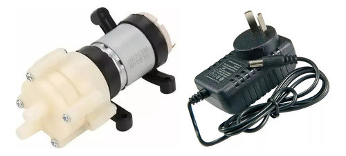 Bomba R385 + Fuente 12v Diafragma 6 A 12v Riego Indoor 0