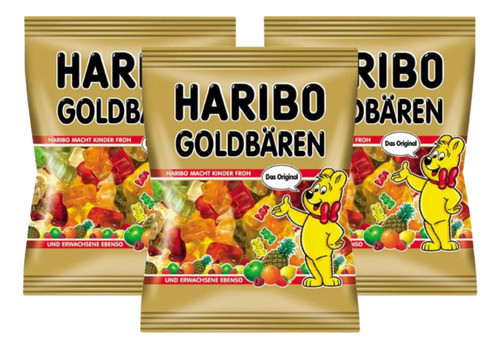 Gomitas Haribo Goldbears  80 Gr. Pack X3 Origen Austria 0