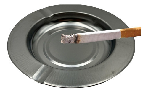Cenicero Acero Inoxidable 3 Fumadores 14 Cm Oferta Pack X 10 0