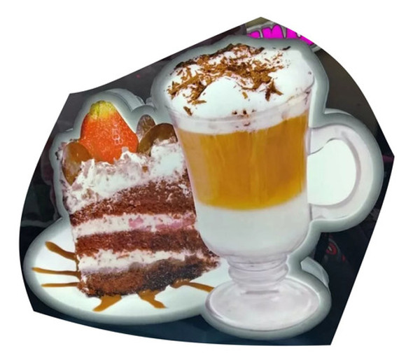 Cartel Corpóreo Capuchino Polifan Iluminación Led 0