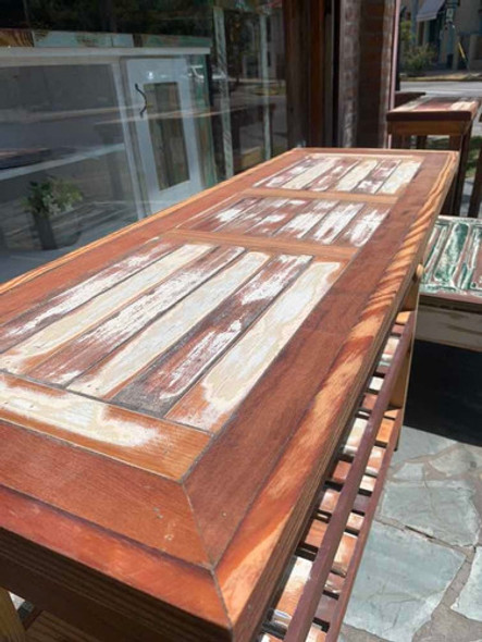 Mesa De Arrime Madera Maciza Reciclada Vintage Rústica Deco 1