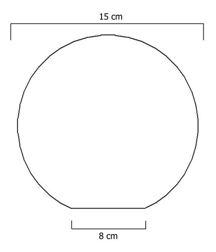 Tulipa  Globo 8x15 Opal/satinado Vidrio Sin Cuello 1