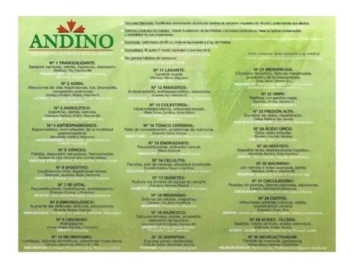 Tintura Madre No 18 Andino X 45 Cc 1