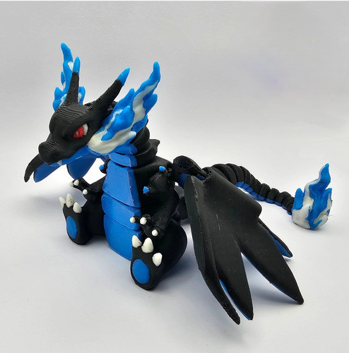 Figura Articulada Mega Charizard 10 Cm De Largo 1