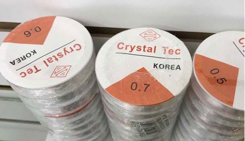 Tanza Siliconada Elástica Transparente 0,5 X40 Mts!! 1