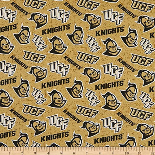 Ncaa Ucf Knights Tono Sobre Tono Algodón Multicolor, Tela Ac 0