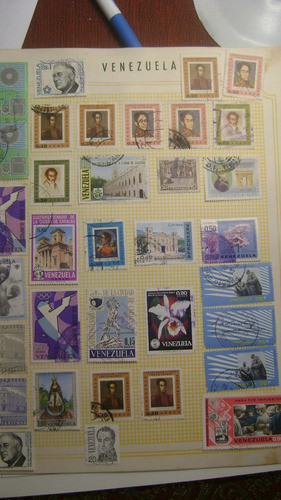 34 Estampillas De Venezuela Varias Epocas 1960  Lote Xiv-201 0