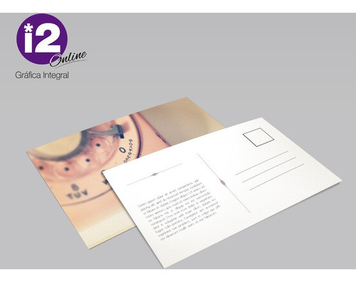 200 Postales Full Color 10x15 Doble Faz 0