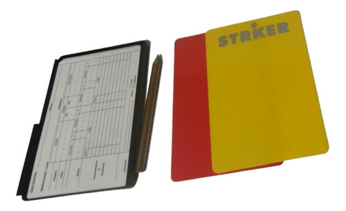 Tarjeta De Arbitro Con Libreta Para Anotar Y Lápiz 0