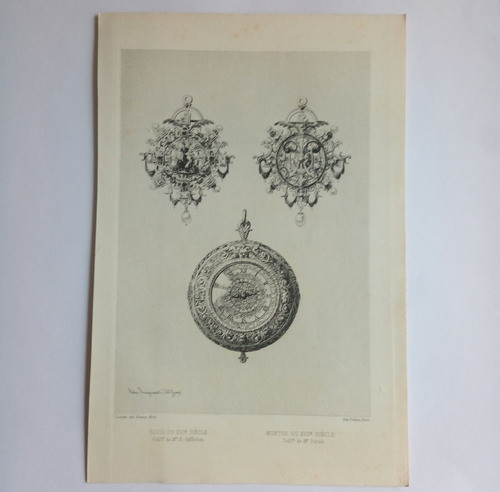 Grabados (4) Franceses Joyas Gazette De Beaux Arts Mz1924 1