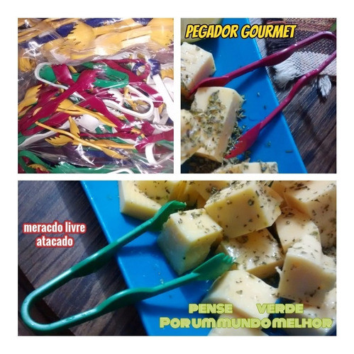 Pegador Gourmet Pega Pipoca Batata Petiscos Kit C/200+brinde 1