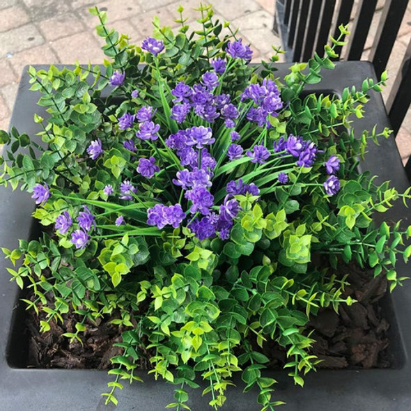 Temchy 12 Paquetes Tallos Artificiales Boj, Arbustos Plantas 1