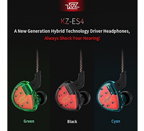 Mas Reciente Kz Es4 En La Oreja Los Monitores Inducido Y Di 0