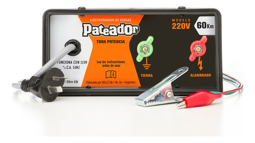 Electrificador Boyero Eléctrico Pateador 60km 220v 1