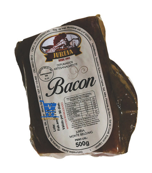 Bacon Artesanal Caipira, Curado, Defumado E Temperado 500g 0