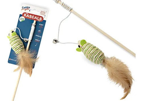 Cañita Interactiva Gatos Ecológica Rascals X Mayor Petshop 1