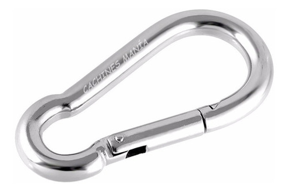 Mosquetón Acero Galvanizado 50 Mm Supervivencia Camping Caza 0