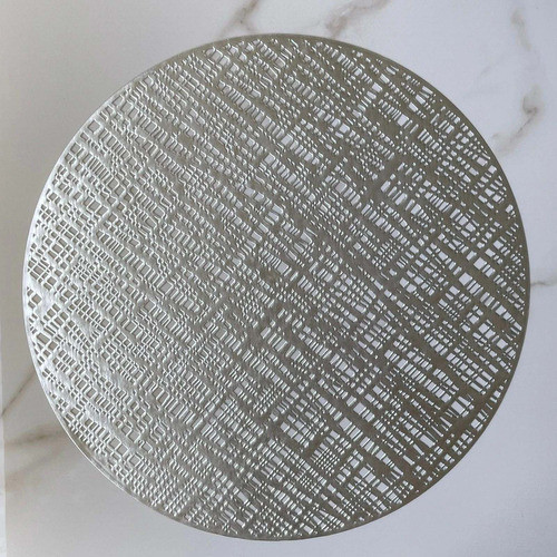 Individual Redondo Plateado Modelo 5 Ø 38cm 0
