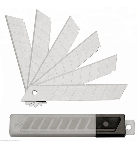 Hoja Cutter Trincheta 18 Mm X 100 Unid Repuesto 1
