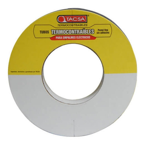 Tubo Termocontraible Tacsa Negro 3/16'' Rollo De 10m 0
