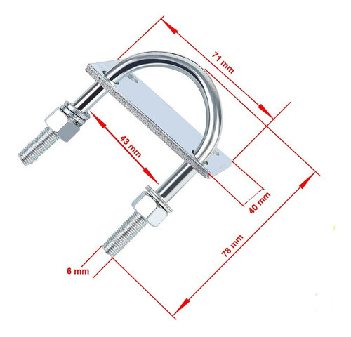 Soporte Para Motor Bicimoto (caño Gruesos) 48 Cc 1