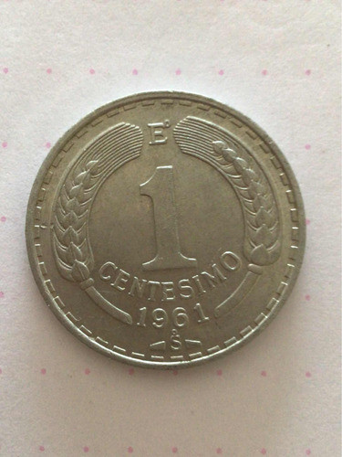 Moneda Chilena 1 Centésimo 1961 0