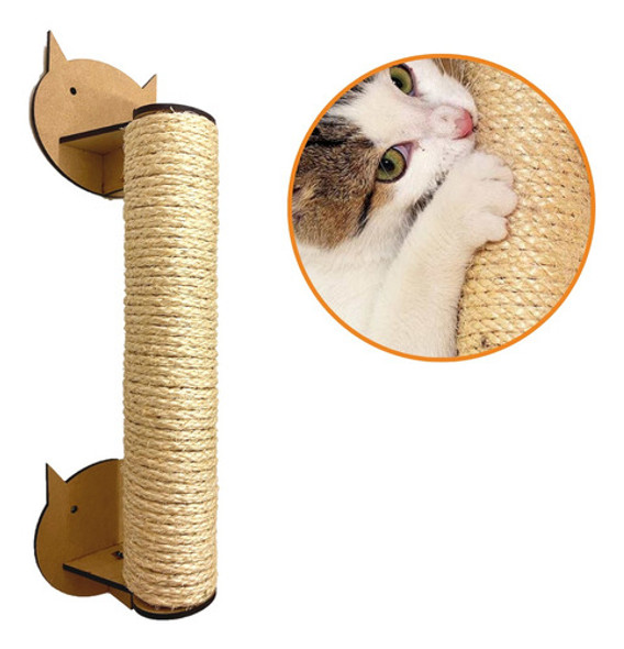 Arranhador Brinquedo Para Gato De Parede Vertical Com Sisal 0