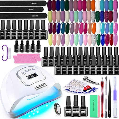 Jodsone Gel Nail Polish Kit Con U V Light 32 Colors Gel Poli 0