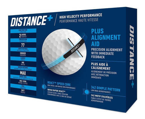 Pelotas Golf Taylormade Distance+ Caja X12 Color Blanco 1