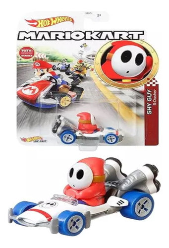 Hot Wheels Premium Temátio Mario Kart Shy Guy B-dasher Kart 0