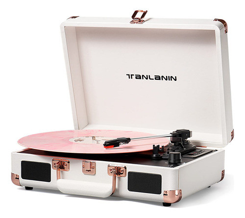 Tocadiscos De Vinilo Bluetooth Vintage De 3 Velocidades Port 0