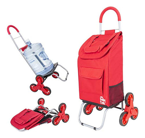 Dbest Products Escalera Trepadora Carretilla, Rojo Supermerc 0
