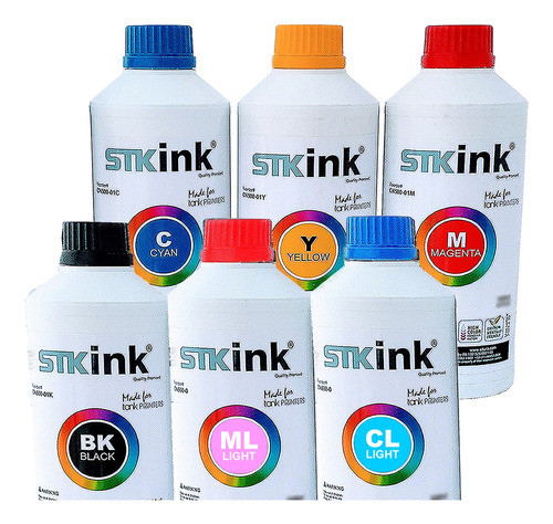 Tinta L800 L805 L1800 L810 L850 T50 Stkink 6 X 500ml 0