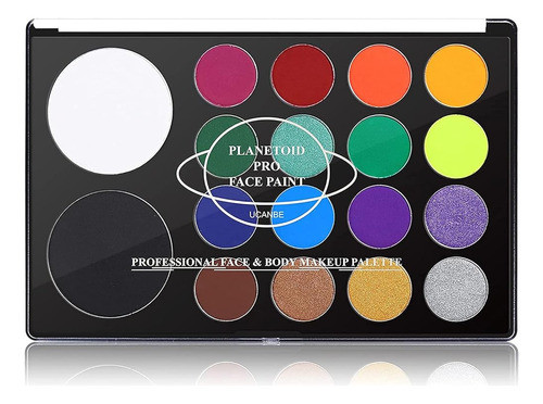 Ucanbe Face & Body Paint, Water Activated Sfx Makeup Palette 0