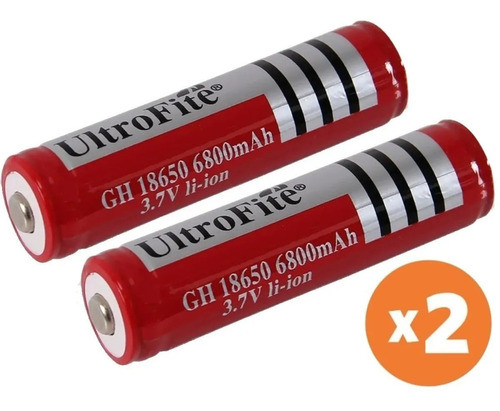 Pilas Recargables 18650 4800mah Juguete Linterna Maquina X2 0
