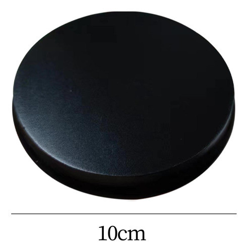 Base De Madeira Redonda Arte Expositor Suporte De 10cm Preto 1