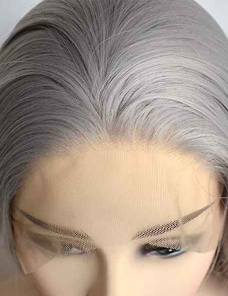 Pelucas Delanteras De Encaje Gris Bluple Pelucas Llenas De R 1