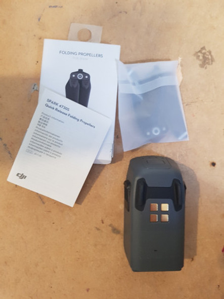 Pack Helices Dji Spark Y Bateria 11 Ciclos!!! 0