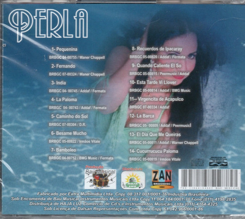 Cd Perla - Baú Musical Apresenta Grandes Sucessos 1