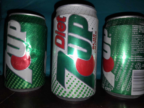 Lote 3 Latas De ** Seven Up **  Diferentes Años '90 1