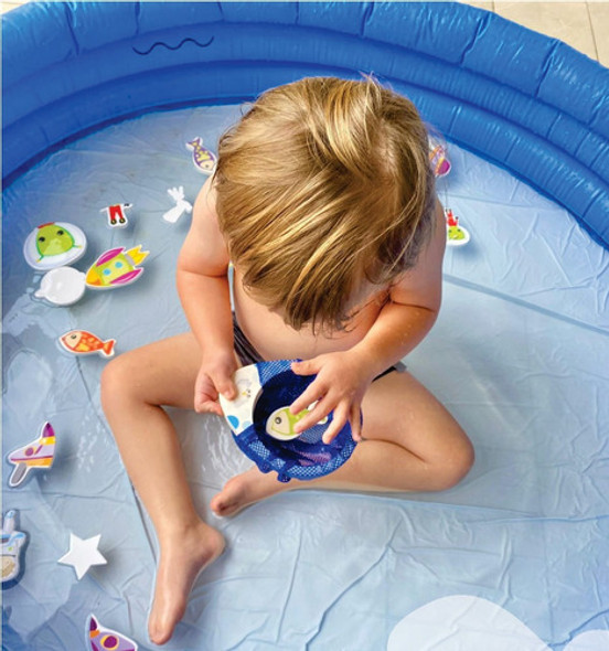 Juego Para Pescar Con Red En La Pileta Y En El Agua 1