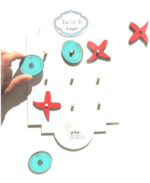 Tateti Juego De Ingenio Y Estrategia Didáctico De Madera 0