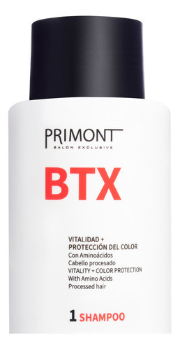 Primont Btx Shampoo Reparador Pelo Procesados Teñidos Chico 1
