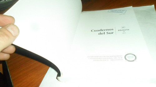Libro Cuadernos Del Sur ( Universidad Nacional Del Sur) 1