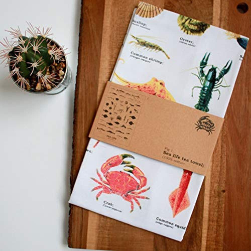 Gift Republic Gr270104 Sealife Paño De Cocina, Multicolor 1