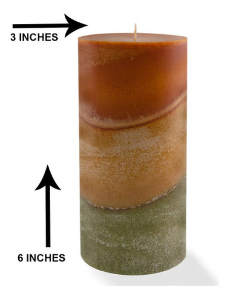 Wicks N More Vela Perfumada De Hojas De Otoo (pilar De 3 X 6 1 Wicks N More Vela Perfumada De Hojas De Otoo (pilar De 3 X 6 1