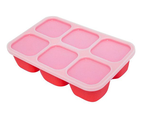 Porta Papinha Silicone Com Tampa 6 Divisórias 60ml Leão 0