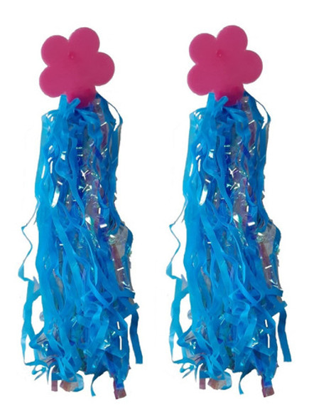 Flecos  Para Bicicleta De Nena Color Turquesa 0